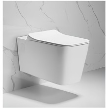 Унитаз Cerutti SPA Maiella Aria MW CT9164 подвесной Белый матовый с сиденьем Микролифт