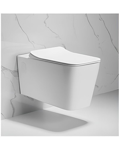 Унитаз Cerutti SPA Maiella Aria MW CT9164 подвесной Белый матовый с сиденьем Микролифт