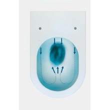 Унитаз Cerutti SPA Maiella Aria MW CT9164 подвесной Белый матовый с сиденьем Микролифт