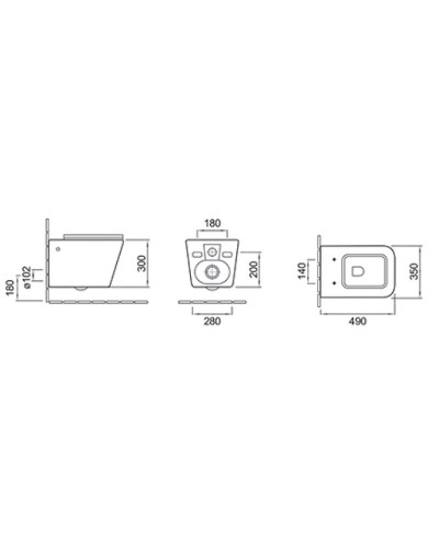 Унитаз Cerutti SPA Maiella Aria MW CT9164 подвесной Белый матовый с сиденьем Микролифт
