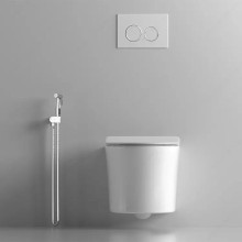 Унитаз Cerutti SPA Adige Aria MW CT9245 подвесной Белый матовый с сиденьем Микролифт