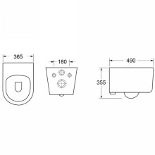 Унитаз Cerutti SPA Tanaro Aria MW CT9236 подвесной Белый матовый с сиденьем Микролифт