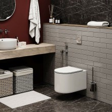 Унитаз Cerutti SPA Tanaro Aria MW CT9236 подвесной Белый матовый с сиденьем Микролифт