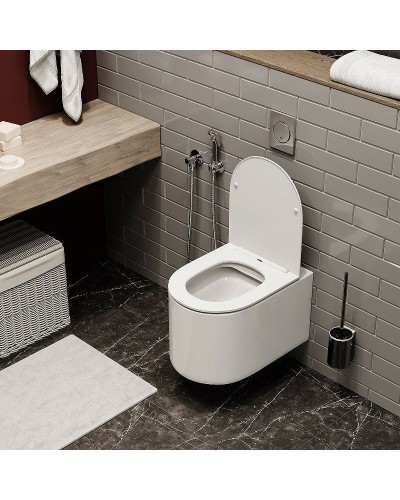 Унитаз Cerutti SPA Tanaro Aria MW CT9236 подвесной Белый матовый с сиденьем Микролифт