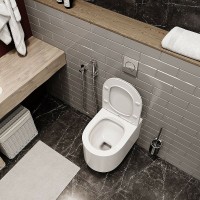 Унитаз Cerutti SPA Tanaro Aria MW CT9236 подвесной Белый матовый с сиденьем Микролифт