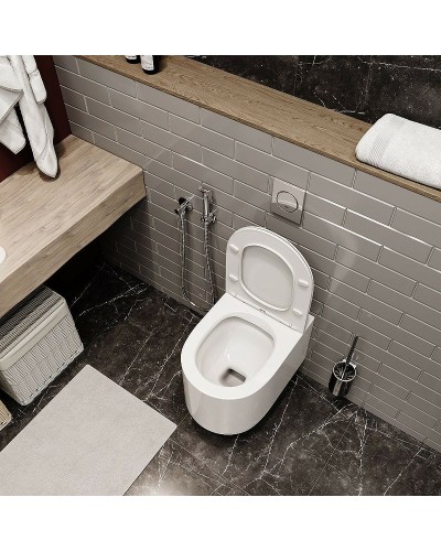 Унитаз Cerutti SPA Tanaro Aria MW CT9236 подвесной Белый матовый с сиденьем Микролифт