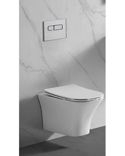 Унитаз Cerutti SPA Vettore Aria MW CT9242 подвесной Белый матовый с сиденьем Микролифт