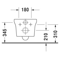 Подвесной безободковый унитаз Duravit P3 Comforts 2561090000