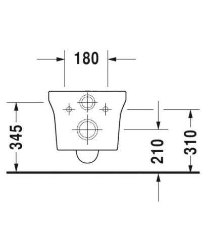 Подвесной безободковый унитаз Duravit P3 Comforts 2561090000
