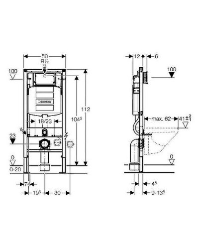 Комплект унитаза Aquatek Либра New AQ1148N-00 с инсталляцией Geberit Duofix Sigma UP320 111.300.00.5 с сиденьем Микролифт