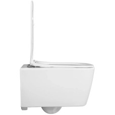 Комплект унитаза Aquatek Либра New AQ1148N-00 с инсталляцией Grohe Rapid SL 38775001 с сиденьем Микролифт и клавишей смыва Хром