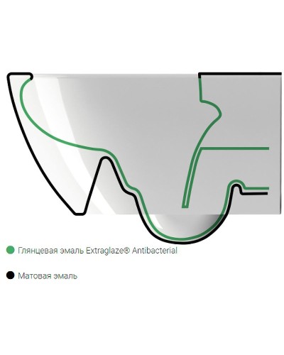 Унитаз GSI Pura 881515 подвесной Ghiaccio opaco без сиденья