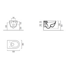 Унитаз GSI Pura 881515 подвесной Ghiaccio opaco без сиденья