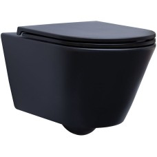 Унитаз Aquanet Lake WB 316462 подвесной Черный матовый без сиденья