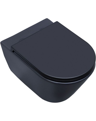 Унитаз Aquanet Lake WB 316462 подвесной Черный матовый без сиденья