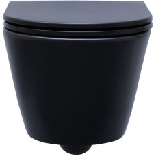 Унитаз Aquanet Lake WB 316462 подвесной Черный матовый без сиденья