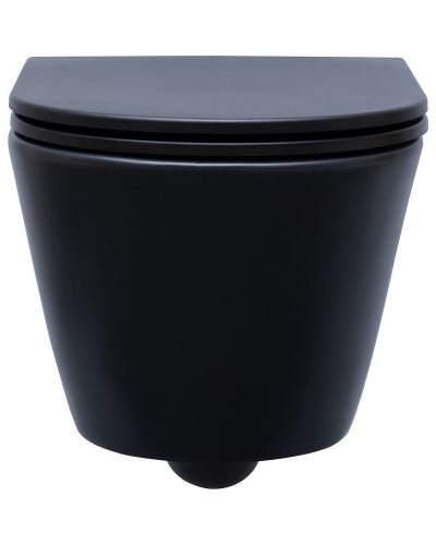 Унитаз Aquanet Lake WB 316462 подвесной Черный матовый без сиденья