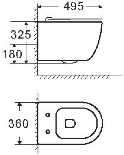 Унитаз подвесной безободковый с сиденьем в комплекте BelBagno UNO 2.1 BB7006CHR/SC