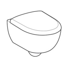 Подвесной безободковый унитаз с сиденьем микролифт Geberit Renova Compact 500.803.00.1