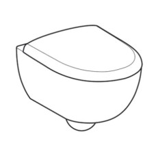 Подвесной безободковый унитаз с сиденьем микролифт Geberit Renova Compact 500.803.00.1