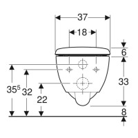 Подвесной безободковый унитаз с сиденьем микролифт Geberit Renova Compact 500.803.00.1