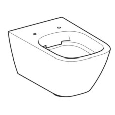 Подвесной безободковый унитаз Geberit Smyle Square 500.208.01.1