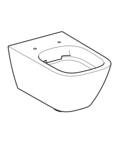 Подвесной безободковый унитаз Geberit Smyle Square 500.208.01.1
