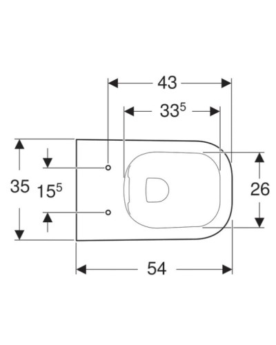 Подвесной безободковый унитаз Geberit Smyle Square 500.208.01.1