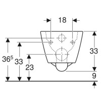 Подвесной безободковый унитаз Geberit Smyle Square 500.208.01.1