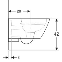 Подвесной безободковый унитаз Geberit Smyle Square 500.208.01.1