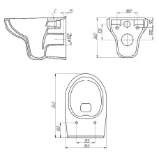 Унитаз Cersanit Nature CleanOn MZ-NATURE-CON-DL подвесной с сиденьем Микролифт
