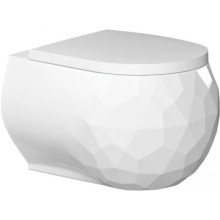 Подвесной безободковый унитаз с сиденьем микролифт Bien Pent PNKA052N1VP0W3000