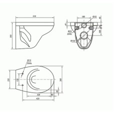 Подвесной унитаз с сиденьем микролифт Kolo Idol M1310002U