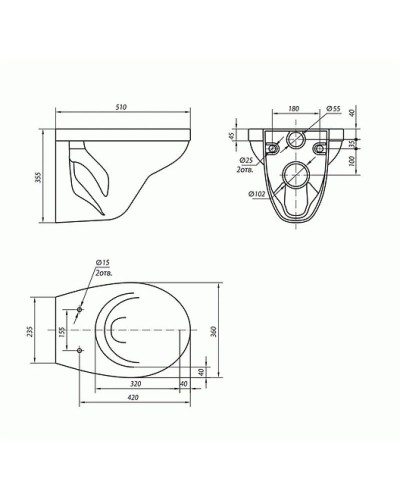 Подвесной унитаз с сиденьем микролифт Kolo Idol M1310002U