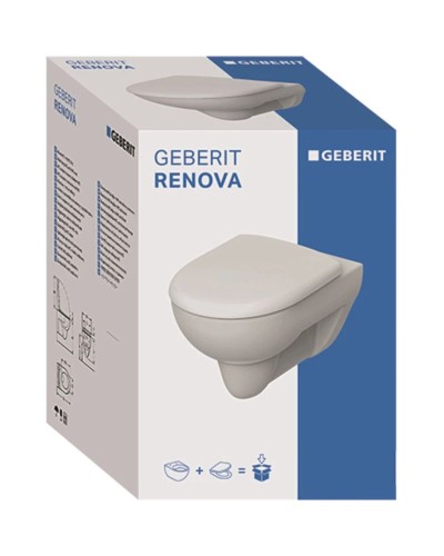 Подвесной унитаз с сиденьем Geberit Renova 500.802.00.1