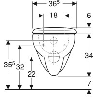 Подвесной унитаз с сиденьем Geberit Renova 500.802.00.1