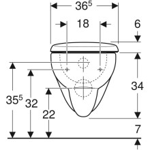 Подвесной унитаз с сиденьем Geberit Renova 500.802.00.1