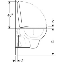 Подвесной унитаз с сиденьем Geberit Renova 500.802.00.1