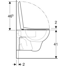 Подвесной унитаз с сиденьем Geberit Renova 500.802.00.1