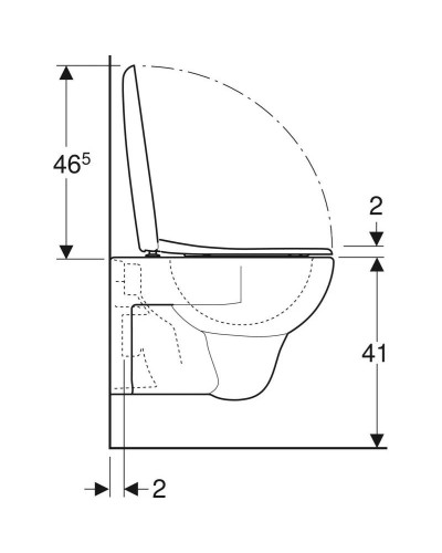 Подвесной унитаз с сиденьем Geberit Renova 500.802.00.1