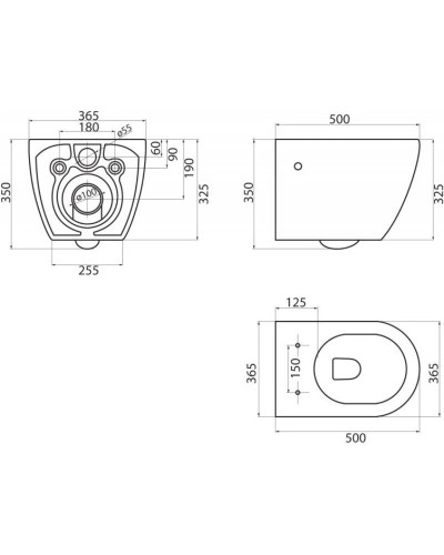Подвесной безободковый унитаз BelBagno Sfera-R BB513CH