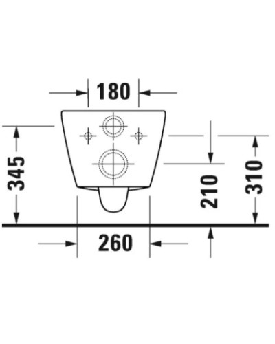 Подвесной безободковый унитаз Duravit D-Neo 2587090000