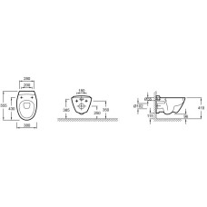 Подвесной унитаз с сиденьем микролифт Jacob Delafon Presquile E4440-00