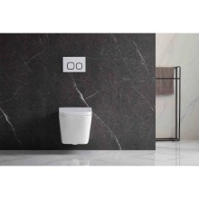 Подвесной безободковый унитаз с сиденьем микролифт Aquatek Либра AQ0530-00