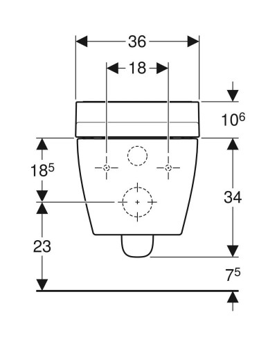 Подвесной безободковый унитаз с функцией биде Geberit AquaClean Tuma Comfort 146.294.SI.1