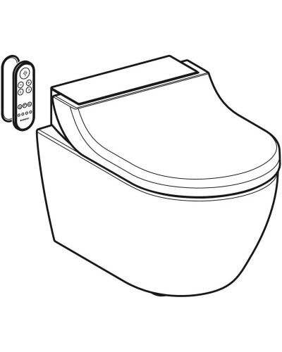 Подвесной безободковый унитаз с функцией биде Geberit AquaClean Tuma Comfort 146.294.SI.1
