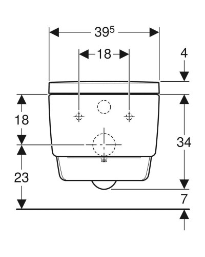 Подвесной безободковый унитаз с функцией биде Geberit AquaClean Mera Classic 146.204.11.1