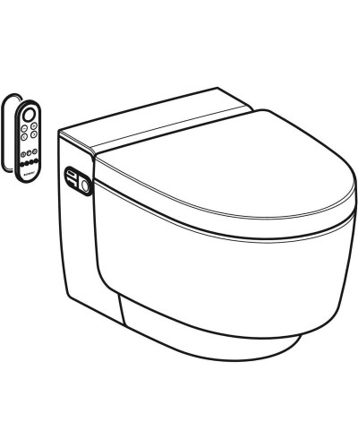 Подвесной безободковый унитаз с функцией биде Geberit AquaClean Mera Classic 146.204.21.1