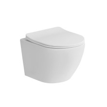 Унитаз подвесной безободковый с сиденьем в комплекте BelBagno UNO 2.1 BB7006CHR/SC