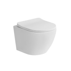 Унитаз подвесной безободковый с сиденьем в комплекте BelBagno UNO 2.1 BB7006CHR/SC